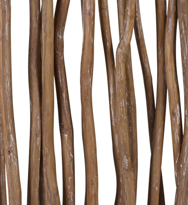 Biombo ramas árbol marrón blanqueado