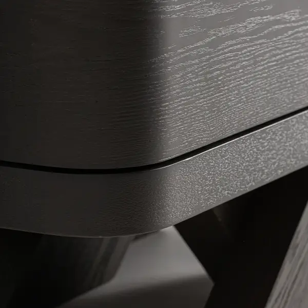 Mueble tv roble negro geométrio Rize