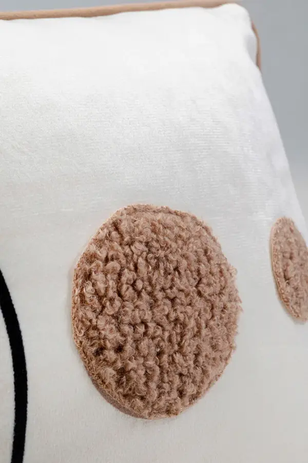 Cojin beige y marrón Magnet