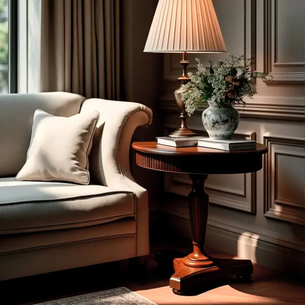 Velador Clasico Tallado Keen Replicas