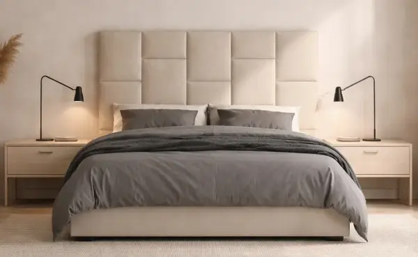 Cabecero de diseño con acolchado Silhouette