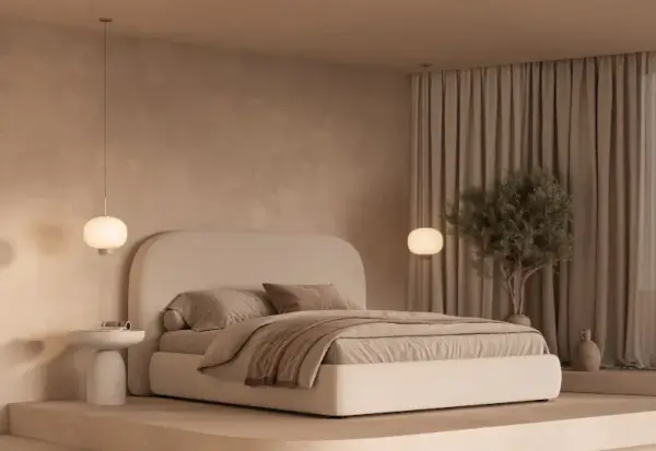 Cama tapizada dana con canapé