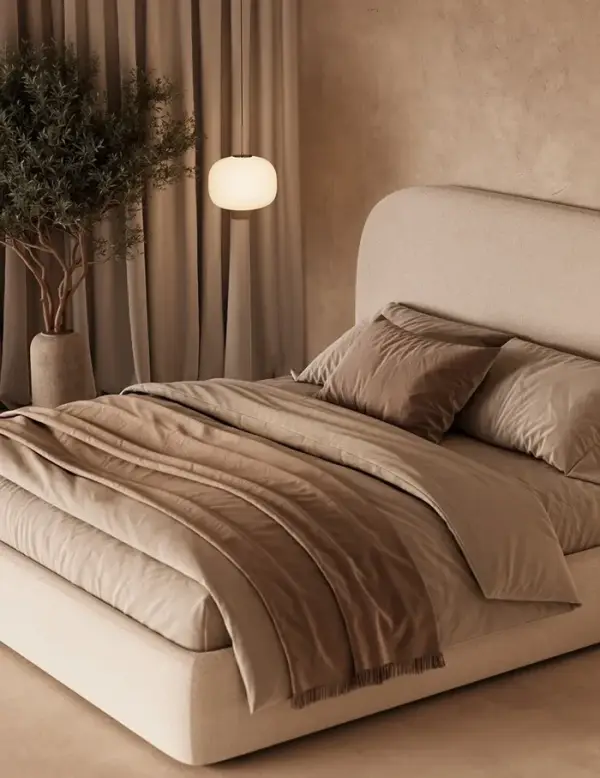 Cama tapizada dana con canapé