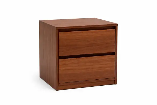 Mesita de noche 2 cajones con cajón secreto