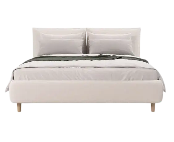 Cama tapizada con canapé Delos