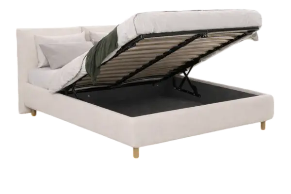 Cama tapizada con canapé Delos