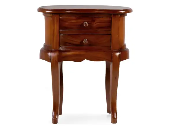 Mesita de noche 2 cajones vintage Angela