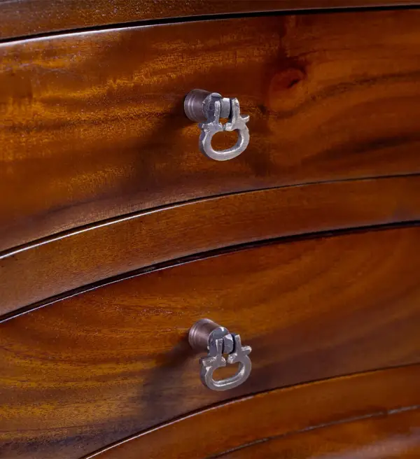 Mesita de noche 2 cajones vintage Angela