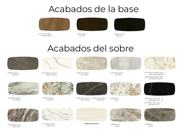 Mesa de comedor porcelánico y nogal Arco Tonin Casa