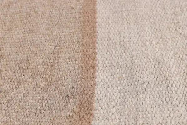 Alfombra redonda de lana bicolor Amaral