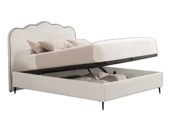 Cama con canapé tapizada armonía
