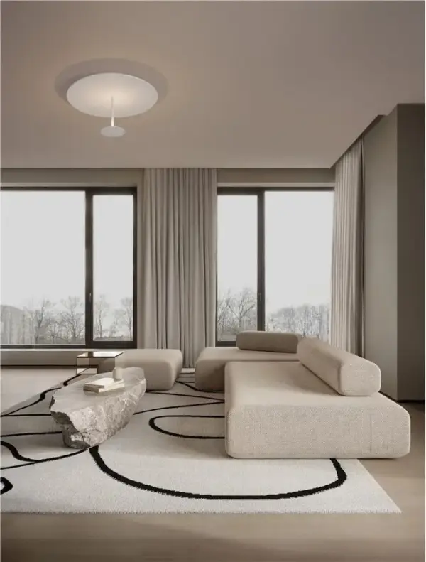 Luminaria de techo Nima 45 cm blanca