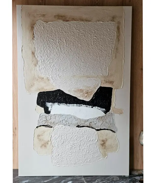 Cuadro abstracto silencio textural