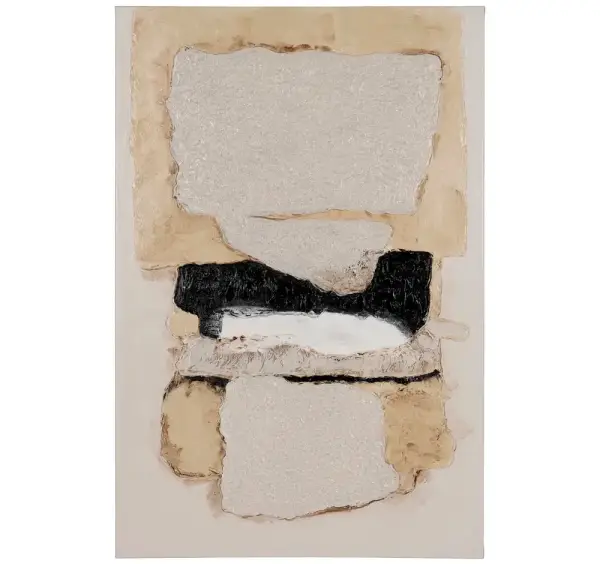 Cuadro abstracto silencio textural