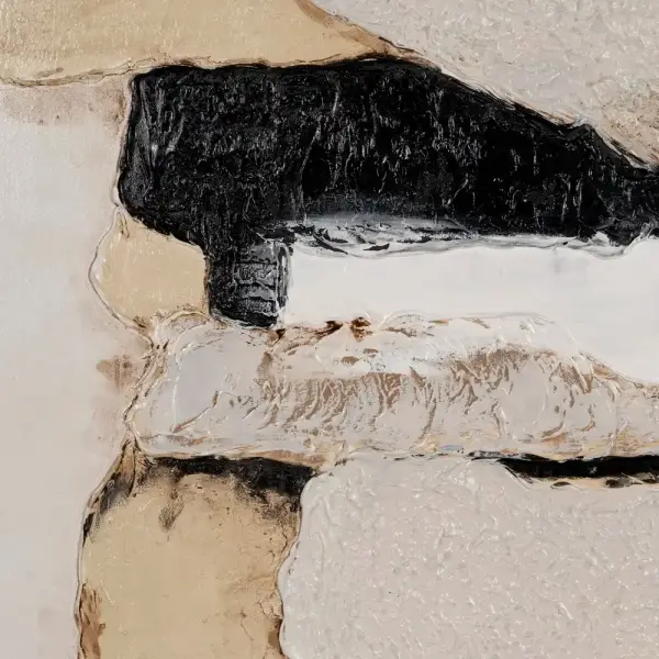 Cuadro abstracto silencio textural