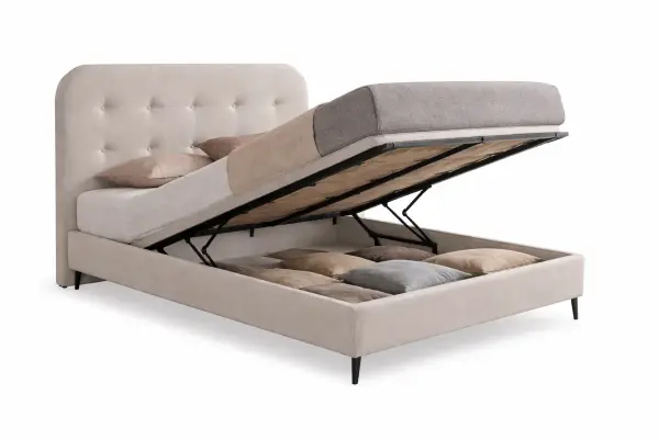 Cama con canapé tapizada Delhi