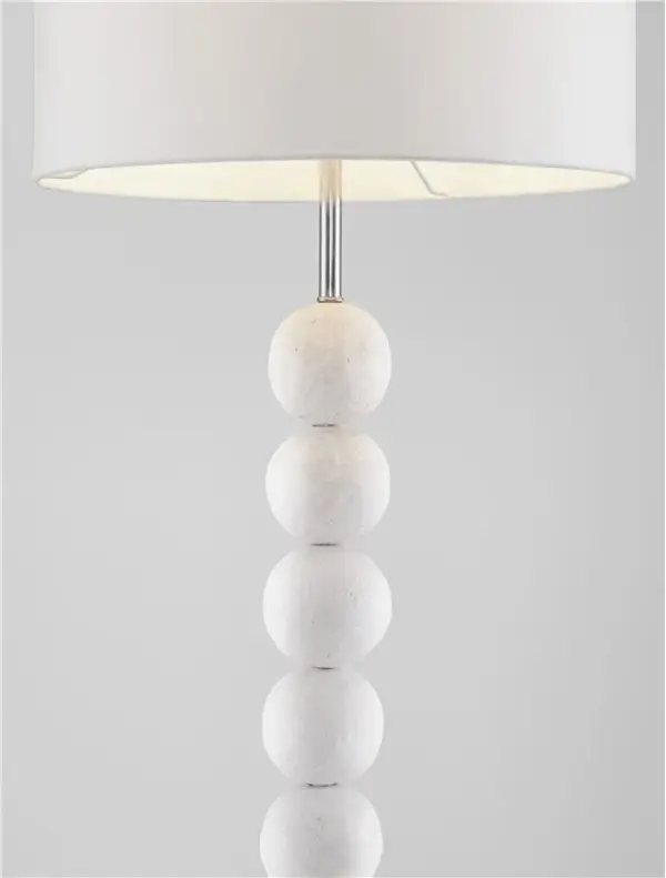 Lámpara de pie de piedra blanca Chamois