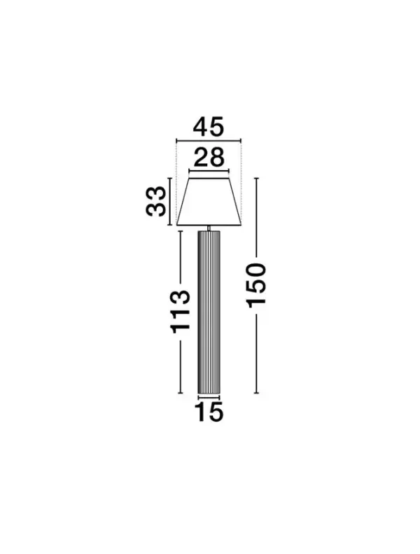 Lámpara de pie Bacco