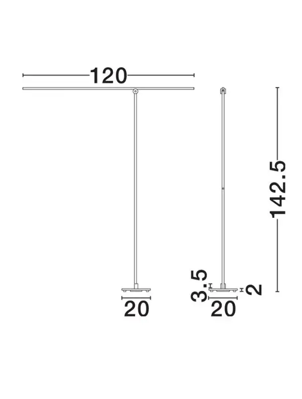 Lámpara de pie Tenso