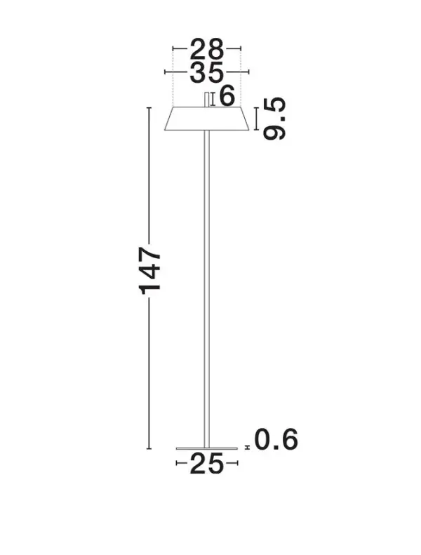 Lámpara de pie Velio