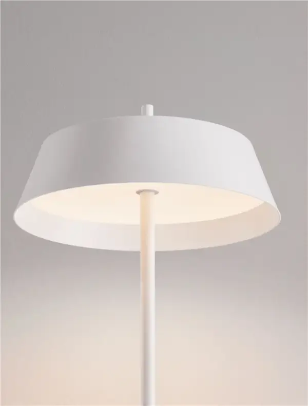 Lámpara de pie Velio blanca