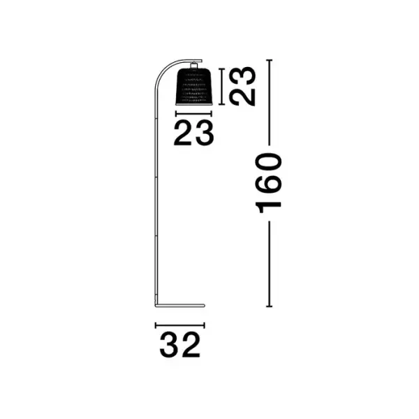 Lámpara de pie Intra metal