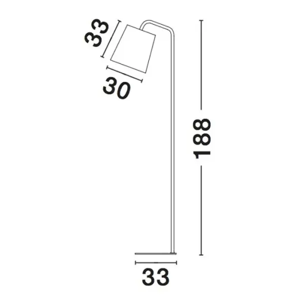 Lámpara de pie Stabile metal