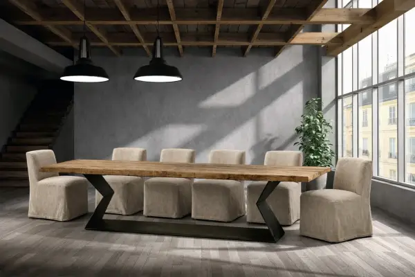 Silla desenfundable tapizada lino Athenea