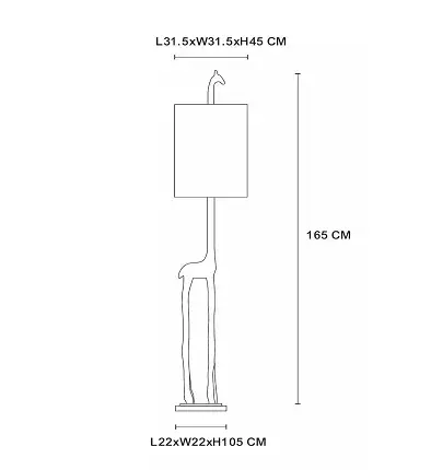 Lámpara de pie Miss Tall