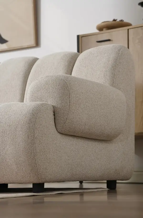 Sofá con chaise loungue modular Terso