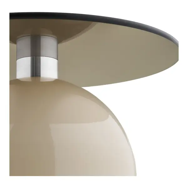 Mesa auxiliar Ravello redonda metal beige