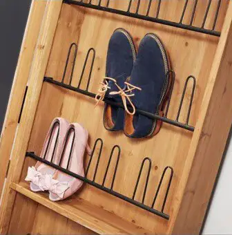 Espejo Zapatero de madera de abeto 18 pares