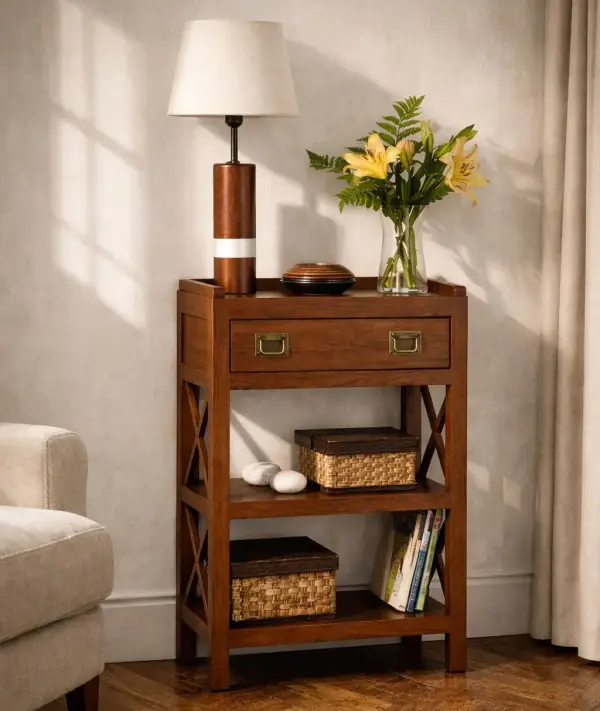 Mesa auxiliar Colonial cruces