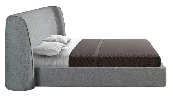 Cama tapizada gris oscuro Soren