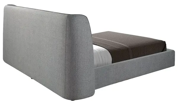 Cama tapizada gris oscuro Soren