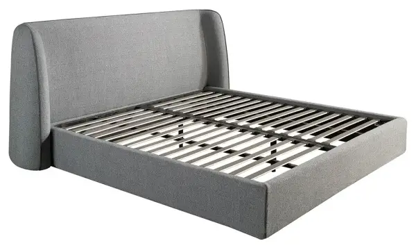 Cama tapizada gris oscuro Soren