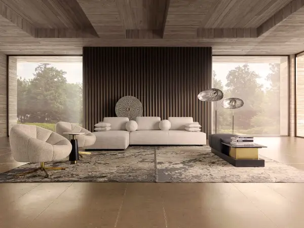 Lámpara de pie Alia hierro negro