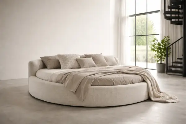 Cama redonda Sensual tapizada