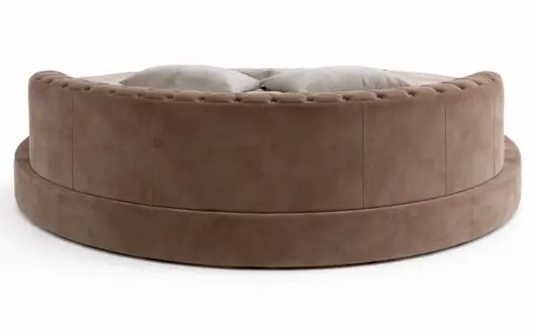 Cama redonda de con capitoné Avalon