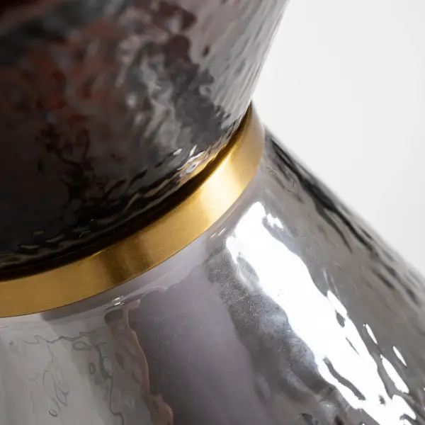 Lámpara de pie Narel cristal gris