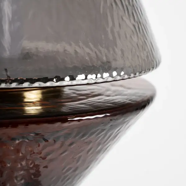 Lámpara de pie Narel cristal gris