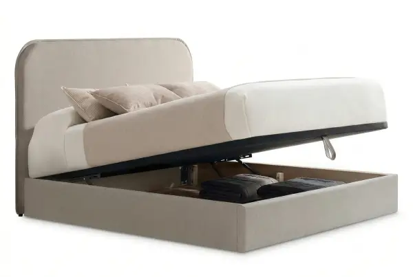 Cama con canapé tapizada Avalos