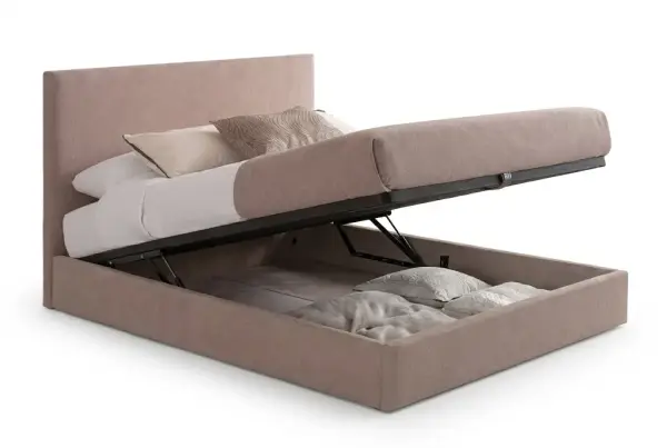 Cama con canapé tapizada Levante