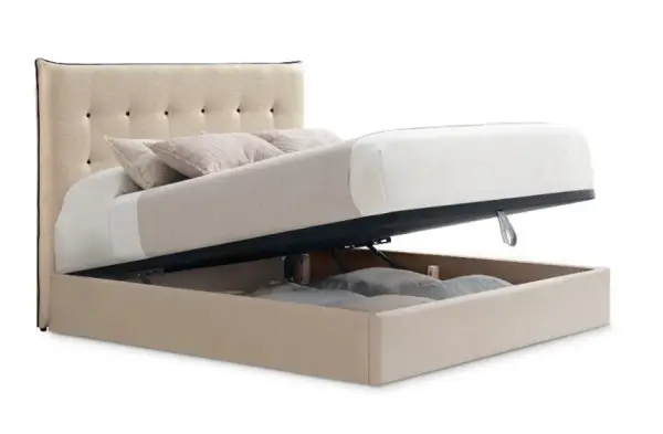 Cama con canapé tapizada Siena
