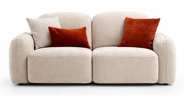 Sofá 2 plazas deslizante curvo Susa