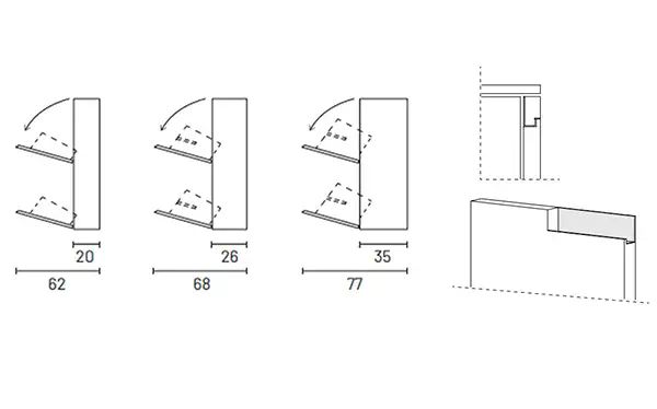 Zapatero 4  gabetas nogal GolaUp