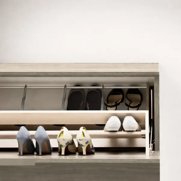 Zapatero 4  gabetas nogal GolaUp