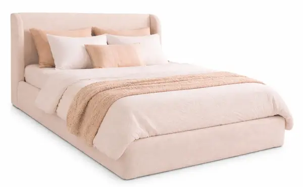 Cama con canapé 135x190 crema Alba