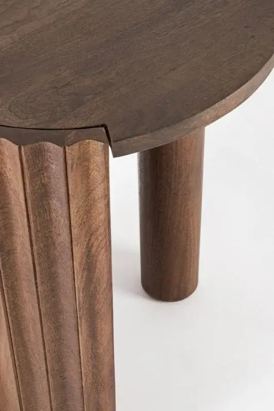 Mesa auxiliar Orissa Nat D50 madera de mango