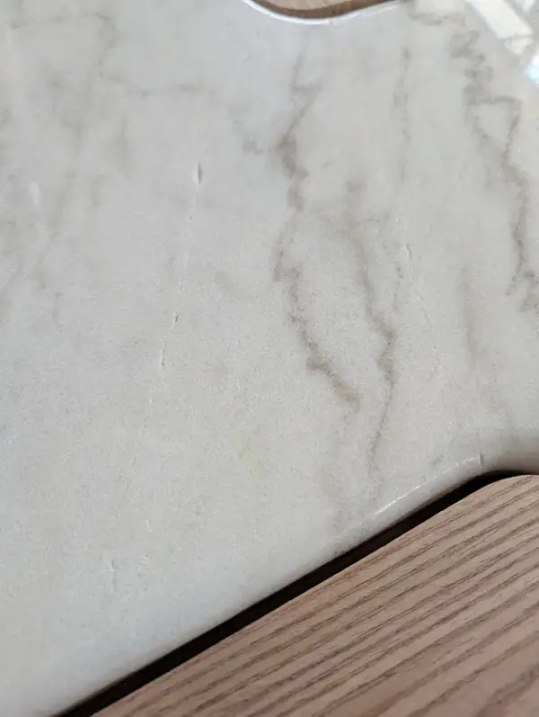 Mesa de centro rectangular Roble y porcelánico Gloter. lig.defectos